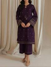 Grace Z-(S1248) - Stitched Embroidered 2PC Lawn Dress.